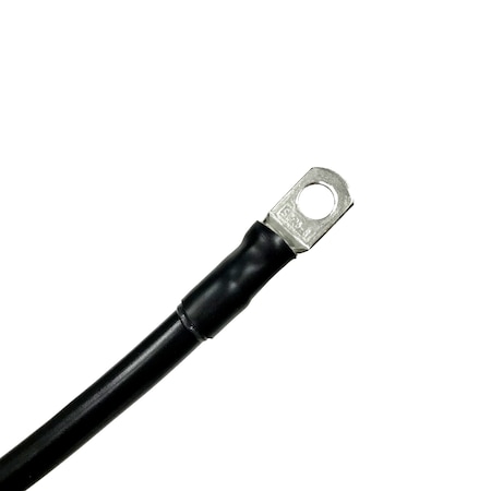 Marine Battery Cable, 2 AWG Gauge, Tinned Copper W/ Black PVC, 300 Length, 5/16 Lugs